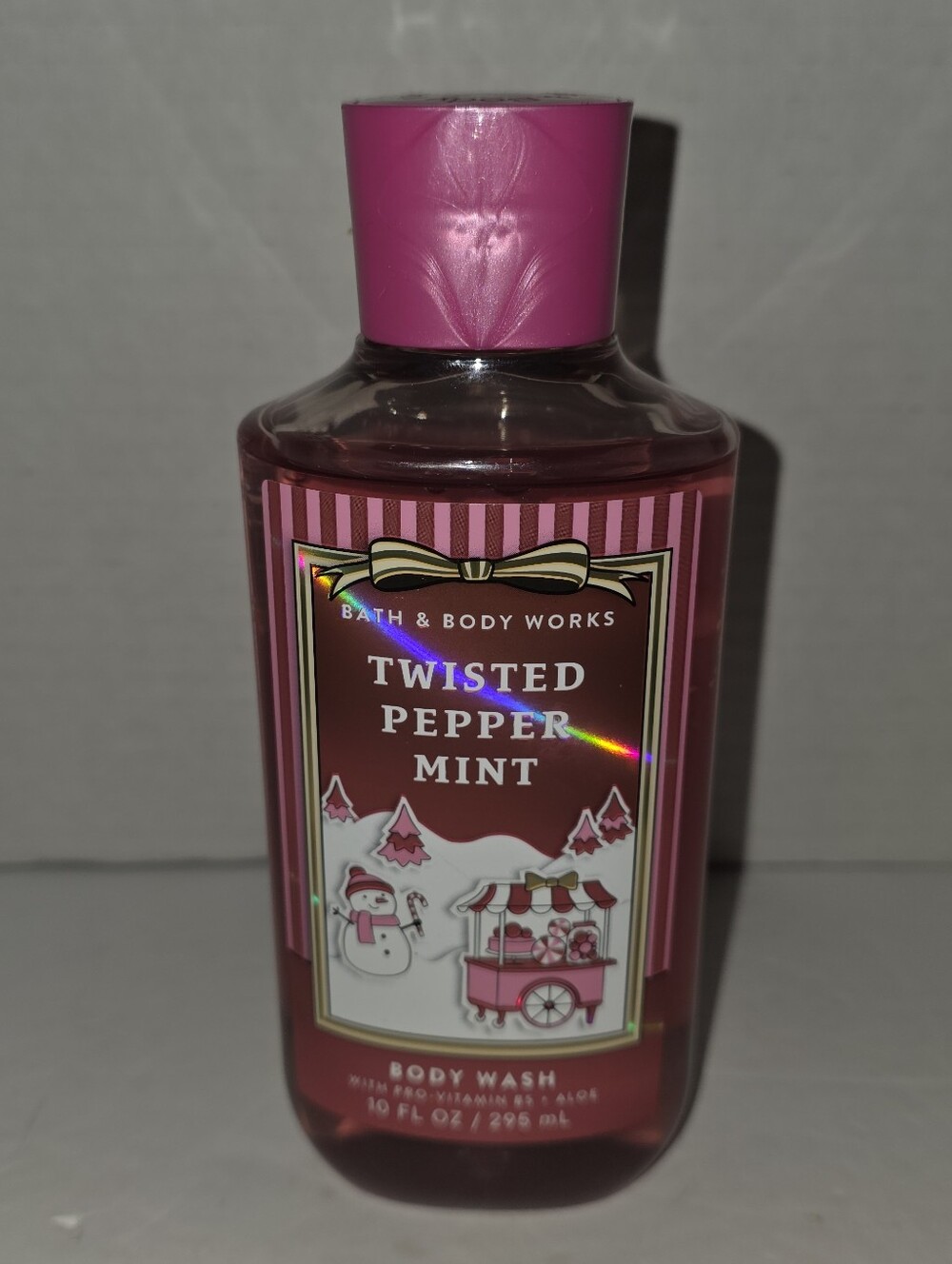 10 Oz - Bath & Body Works Twisted Peppermint Body Wash NEW